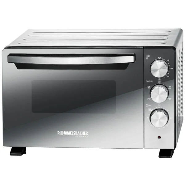 Rommelsbacher Back- und Grillofen BGS 1400, Mini-Backofen (silber/schwarz)