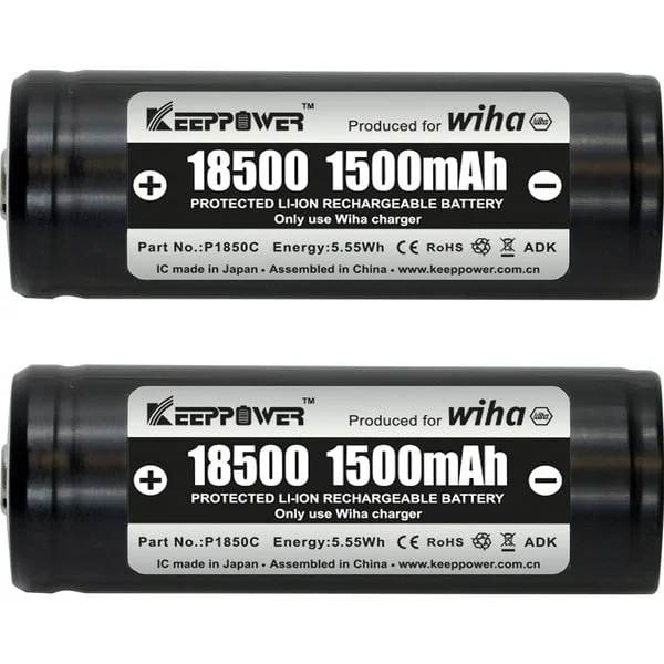 Wiha Akku-Set 18500 Li-Ion (2 Stück)