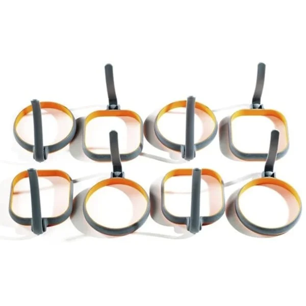 Blackstone Griddle Egg Rings, 8 Stück, Form (grau)