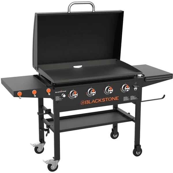Blackstone 36" Griddle Grillstation, Gasgrill mit Deckel (schwarz, 4 Grillzonen, 17,5kW)