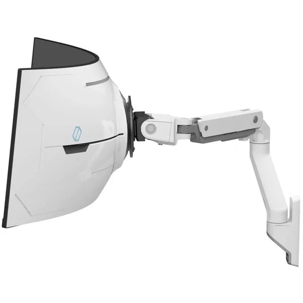 Ergotron HX Monitor Arm mit VHD-Gelenk, Wandhalterung (weiß, für 1000 R Curved Monitore)