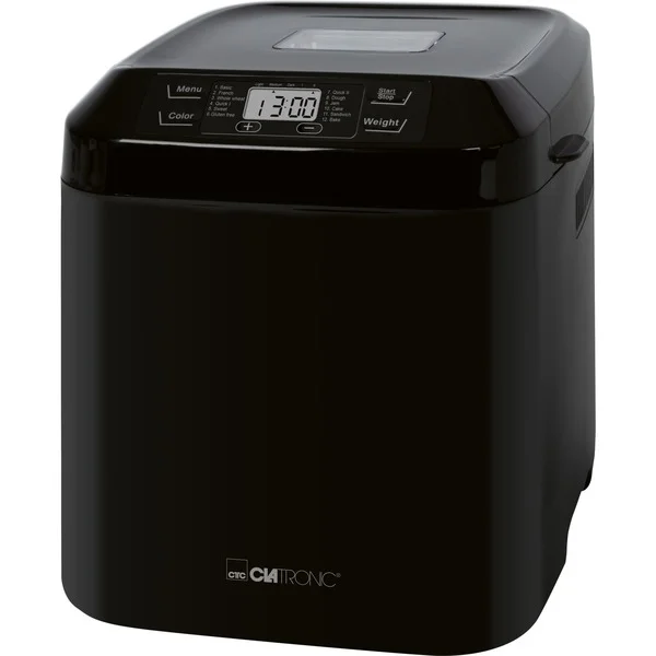 Clatronic Brotbackautomat BBA 3774 (schwarz, 550 Watt, 3 Liter, für Brote bis 1,5kg)