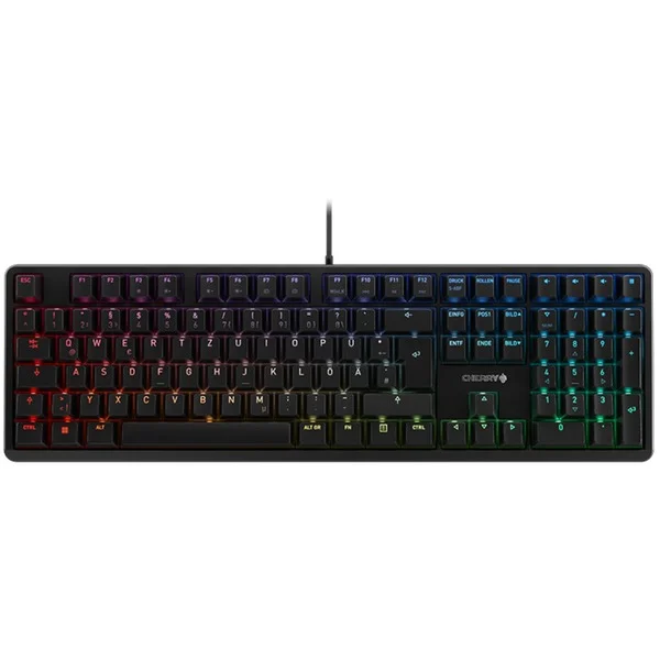 CHERRY G80-3000N RGB, Tastatur (schwarz, DE-Layout, Cherry MX Silent Red)