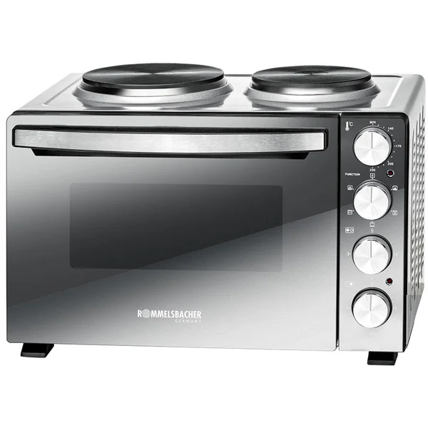 Rommelsbacher Kleinküche KM 3300, Mini-Küche (silber/schwarz)