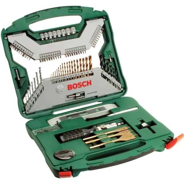 Bosch Heimwerken & Garten X-Line Titanium Bohrer- und Schrauber-Set, 100-teilig, Bohrer- & Bit-Satz (grün)