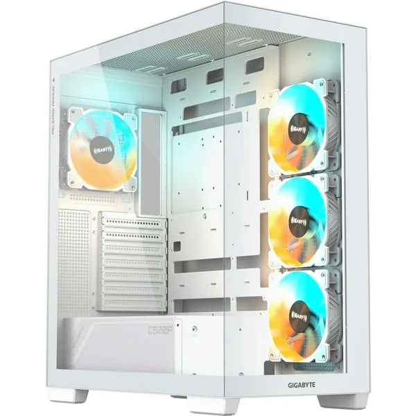 GIGABYTE C500 Panoramic Stealth Ice, Tower-Gehäuse (weiß, Tempered Glass x 2)