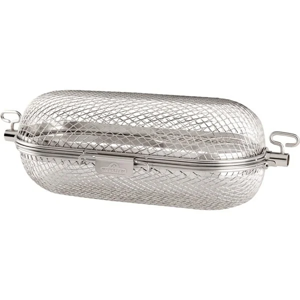 Napoleon Edelstahl Drehspieß-Grillkorb (silber, rund)