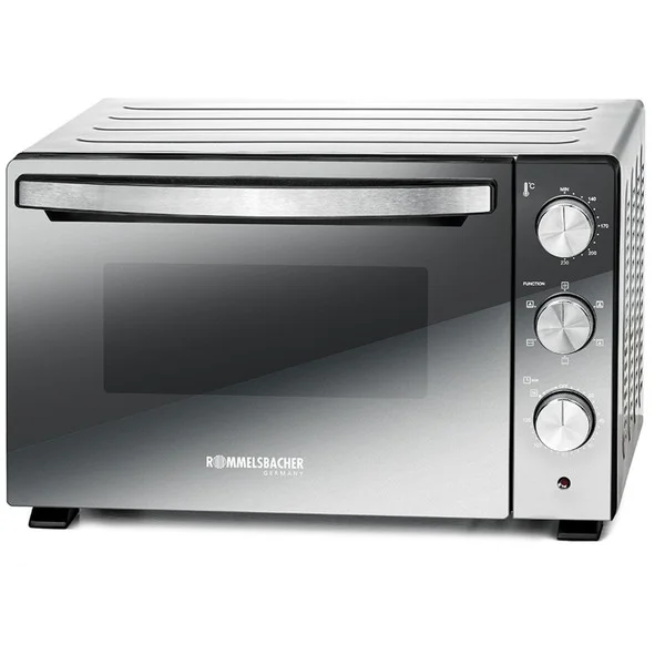 Rommelsbacher Back- und Grillofen BGS 1500, Mini-Backofen (silber/schwarz)