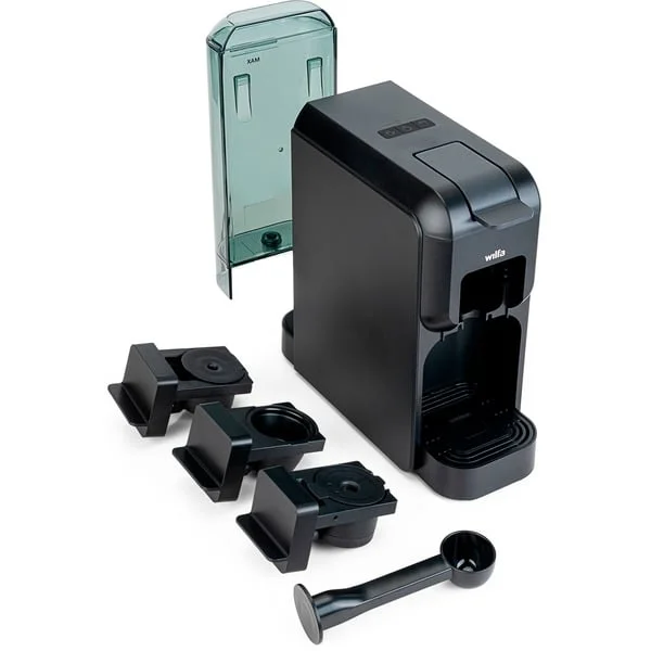 Wilfa VOLO MULTI MINI MMA1T-TC15, Kapselmaschine (schwarz, 1350 Watt, 0,8 Liter Wassertank)