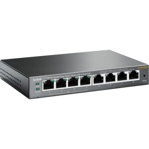 TP-Link TL-SG108PE, Switch (schwarz)