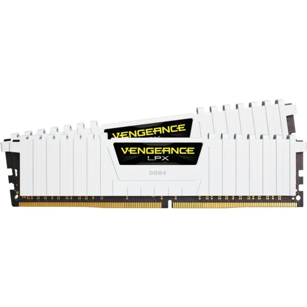 Corsair DIMM 16 GB DDR4-2666 (2x 8 GB) Dual-Kit, Arbeitsspeicher (weiß, CMK16GX4M2A2666C16W, Vengeance LPX, INTEL XMP)