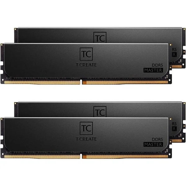 Team Group DIMM 64 GB DDR5-6000 (4x 16 GB) Quad-Kit ECC, Arbeitsspeicher (schwarz, CTCMD564G6000HC32AQC01, T-CREATE MASTER, Registered, INTEL XMP)