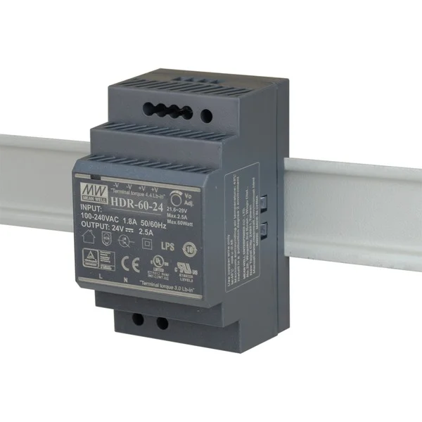 D-Link Externes Netzteil DIS-H60-24 60W, für DIN-Schienenmontage (schwarz)