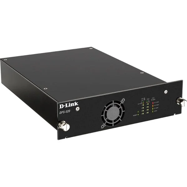 D-Link Externes redundantes PoE Netzteil DPS-520 (schwarz, 180 Watt PoE-Leistung)