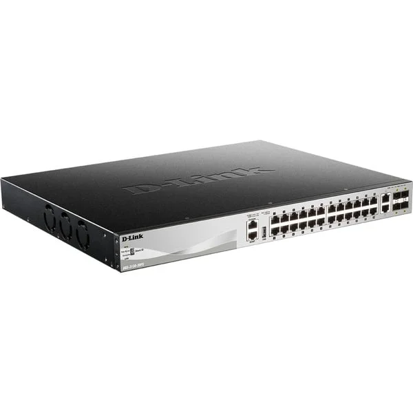 D-Link DGS-3130-30PS/E, Switch (370W PoE Budget)