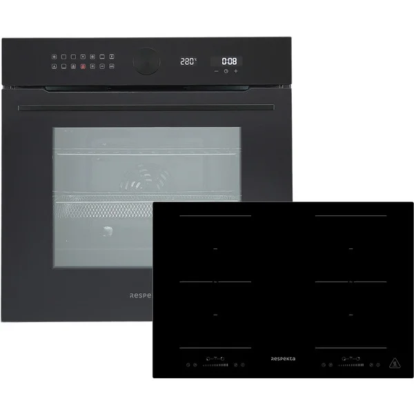 Respekta ASET9008800i, Backofen-Set (schwarz)
