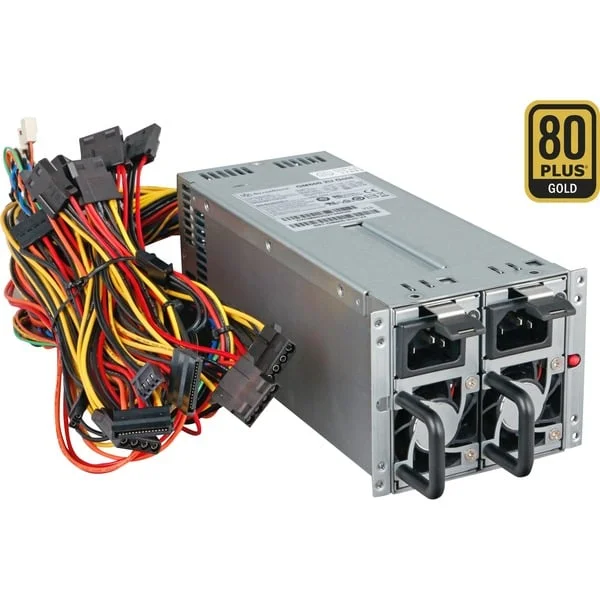 SilverStone SST-GM600-2UG-V2, PC-Netzteil (silber, redundant, 600 Watt)