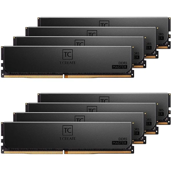 Team Group DIMM 192 GB DDR5-6000 (8x 24 GB) Octa-Kit ECC, Arbeitsspeicher (schwarz, CTCMD5192G6000HC32AOC01, T-CREATE MASTER, Registered, INTEL XMP)