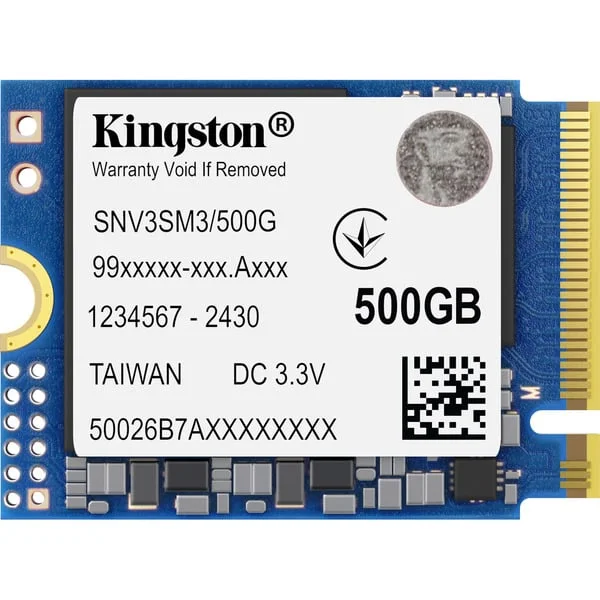 Kingston NV3 500 GB, SSD (PCIe 4.0 x4, NVMe, M.2 2230)