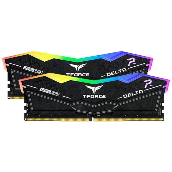 Team Group DIMM 32 GB DDR5-6200 (2x 16 GB) Dual-Kit, Arbeitsspeicher (schwarz, FF3D532G6200HC38ADC01, Delta RGB, INTEL XMP)