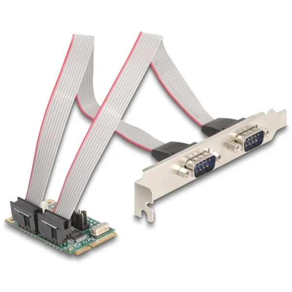 DeLOCK Mini PCIe I/O PCIe, 2x Seriell RS-232, Schnittstellenkarte
