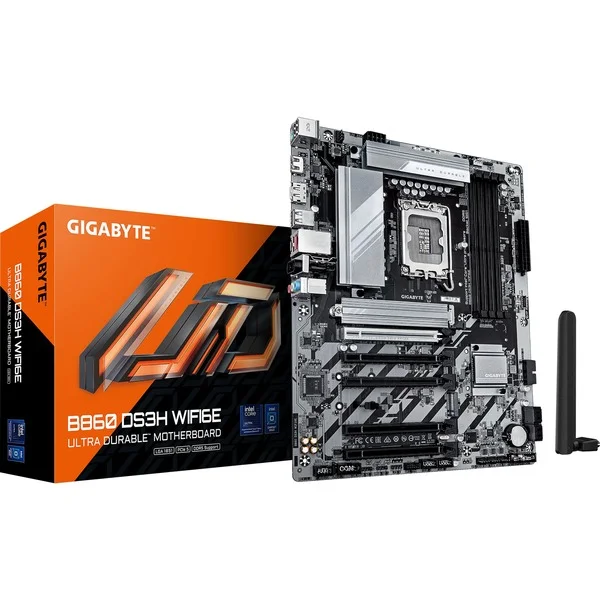 GIGABYTE B860 DS3H WIFI6E, Mainboard (silber/schwarz)