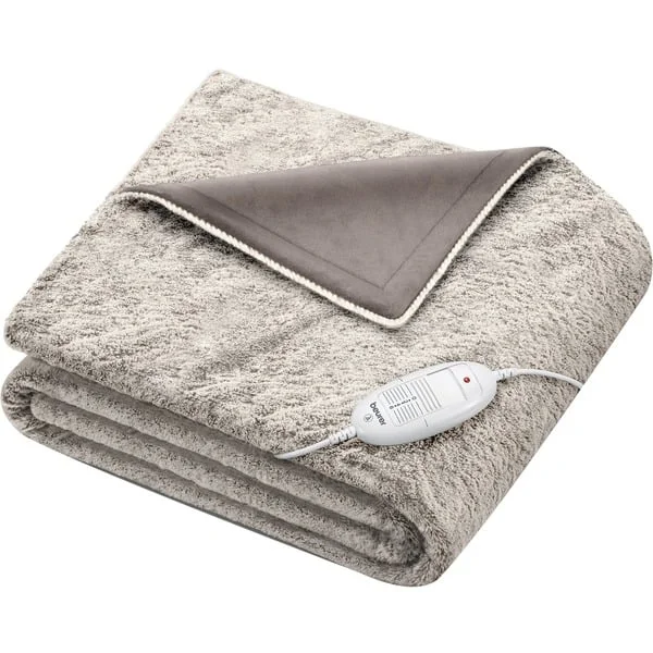 Beurer Wärme-Kuscheldecke Cosy Nordic HD 75, Heizdecke (grau, 130 x 180 cm)