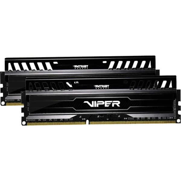 Patriot DIMM 8 GB DDR3-1600 (2x 4 GB) Dual-Kit, Arbeitsspeicher (schwarz, PV38G160C9K, Viper 3 - Black Mamba Edition, INTEL XMP)