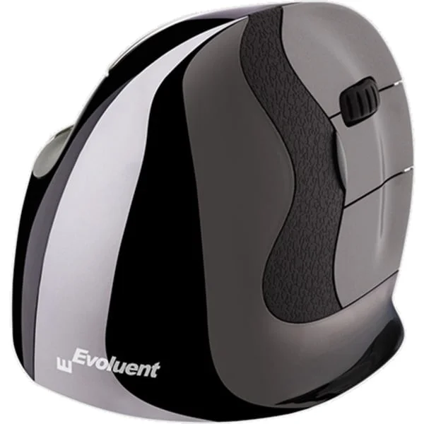 Evoluent VerticalMouse D Wireless, Maus (schwarz/silber, Medium, RH)