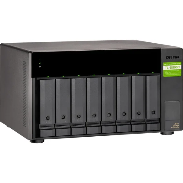 QNAP TL-D800C, Laufwerksgehäuse (schwarz)