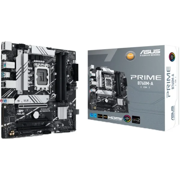 ASUS PRIME B760M-A-CSM, Mainboard (schwarz/silber)