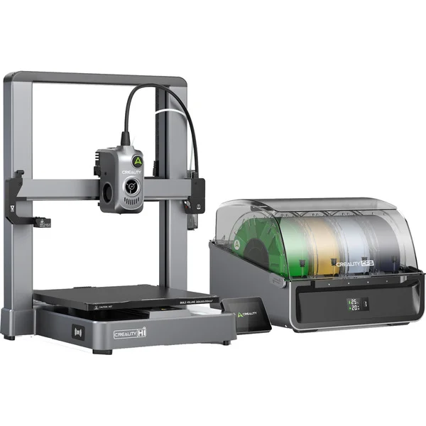 Creality Hi Combo, 3D-Drucker (silber/schwarz, 3D Drucker + CFS)