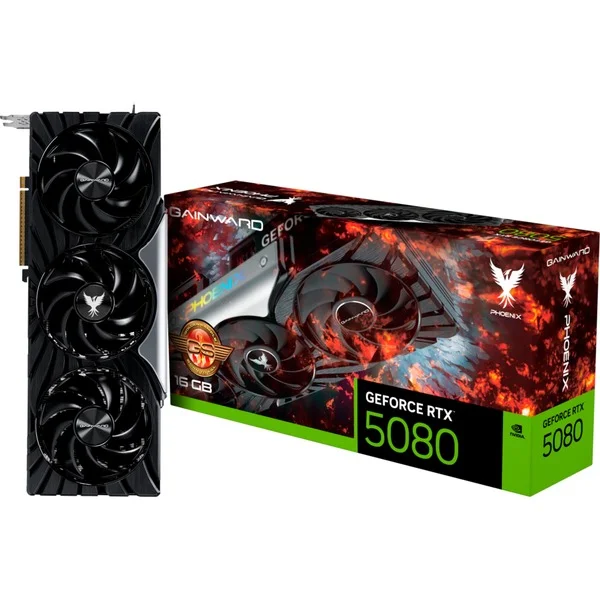 Gainward GeForce RTX 5080 Phoenix GS, Grafikkarte (DLSS 5, 3x DisplayPort, 1x HDMI 2.1)
