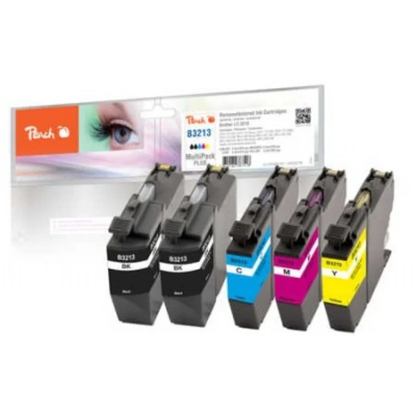 Peach Tinte Spar Pack Plus PI500-267 (kompatibel zu Brother LC-3213)