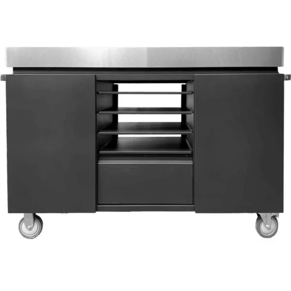 Everdure Pizza Station Black Finish, Schrank (schwarz/edelstahl, Outdoor-Schrank für Pizzaofen)