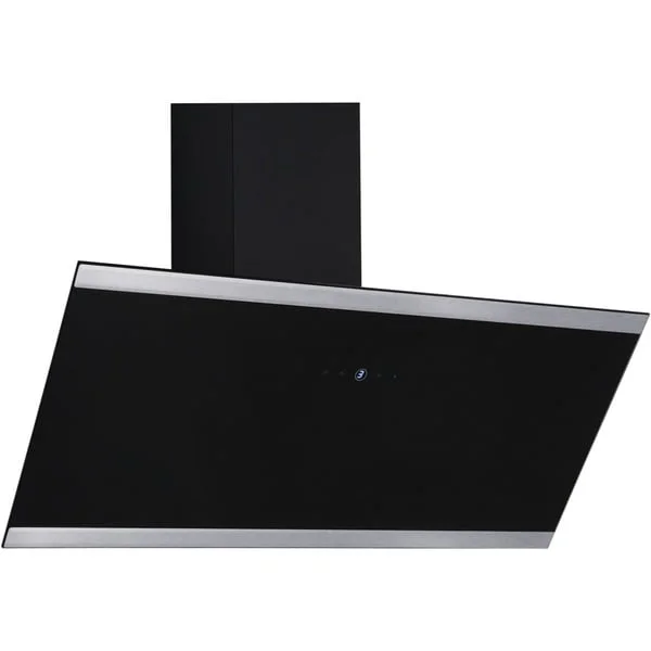 Respekta CH 89090 S, Dunstabzugshaube (schwarz/edelstahl, 90 cm)
