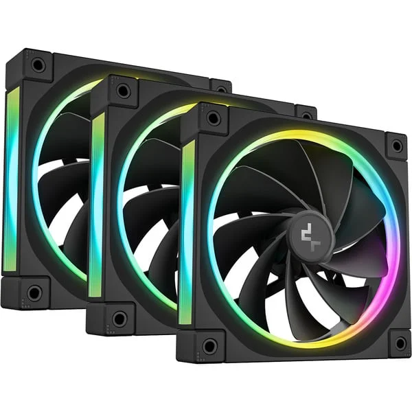DeepCool FL12R, Gehäuselüfter (schwarz, Reverse 3er Pack, 120 mm)