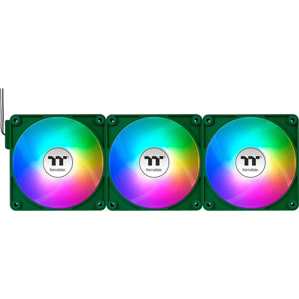 Thermaltake CT140 EX ARGB Sync PC Cooling Fan Racing Green, Gehäuselüfter (grün, 3er-Pack, 140 mm)