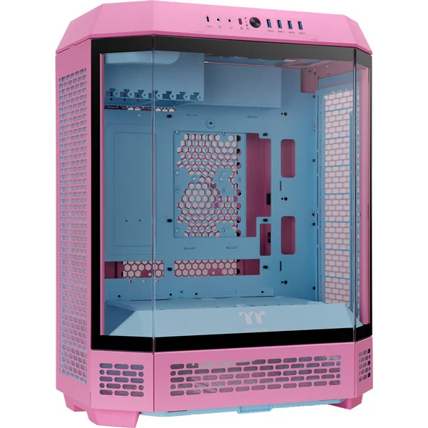 Thermaltake The Tower 600 Bubble Pink, Tower-Gehäuse (pink, Tempered Glass x 3)