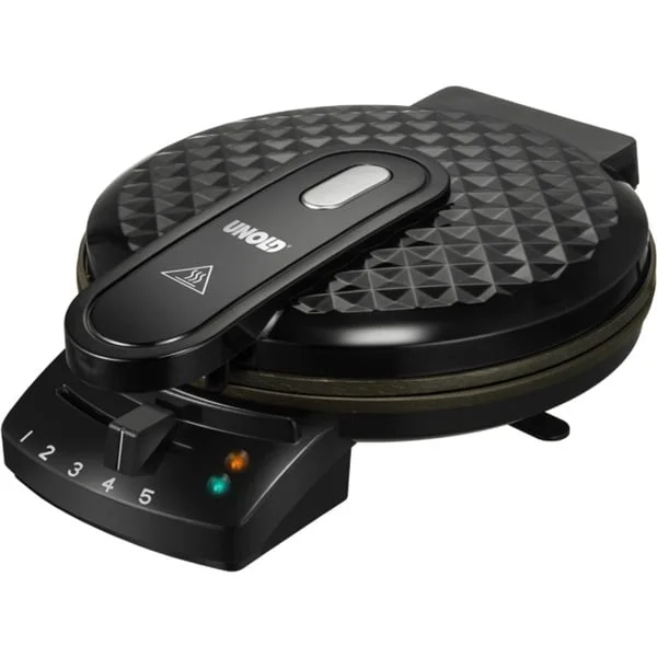 Unold Waffelautomat Diamant, Waffeleisen (schwarz, 1.200 Watt)