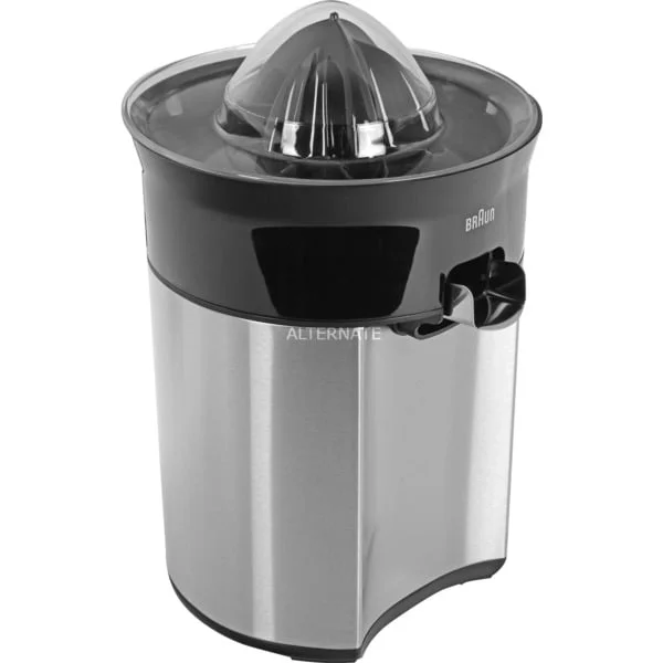 Braun CitrusQuick 5 Zitruspresse CJ5050 (schwarz/edelstahl, 60 Watt, direkter Saftauslauf)