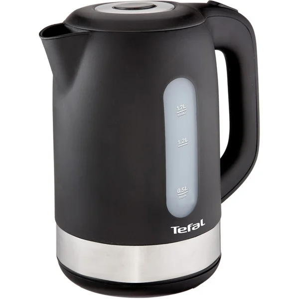 Tefal KO 3308, Wasserkocher (edelstahl/schwarz, 1,7 Liter)