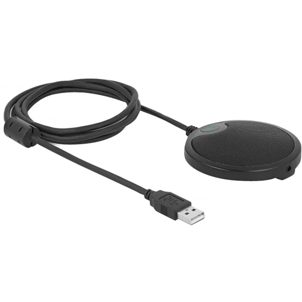 DeLOCK USB Kondensator Mikrofon für Konferenzen (schwarz)