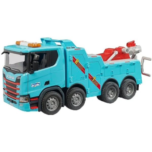 bruder 03553 Scania Super 560R Berge- und Abschlepp-LKW mit Licht- und + Sound-Modul, Modellfahrzeug