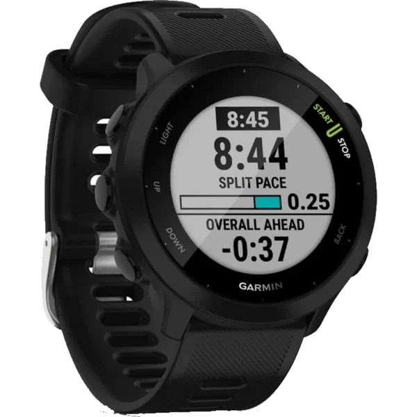 Garmin Forerunner 55, Smartwatch (schwarz, 42 mm, Silikon-Armband)