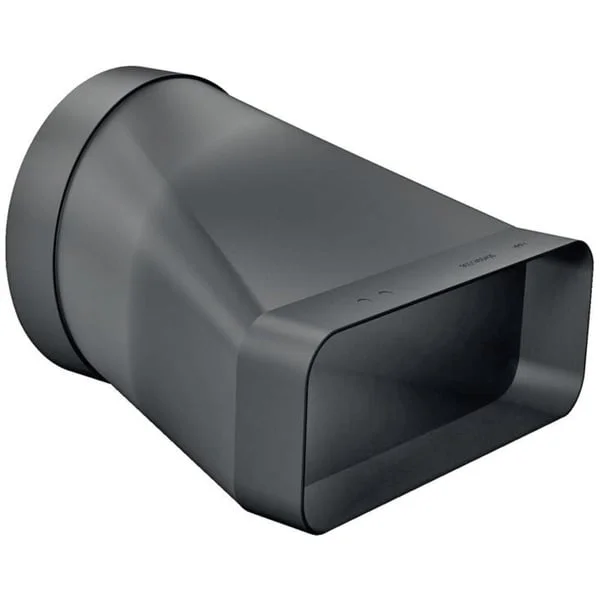 Bosch Home Adapterstück HEZ9VDSI0, Ø 150mm, Rohr (schwarz, rund>flach, männlich)
