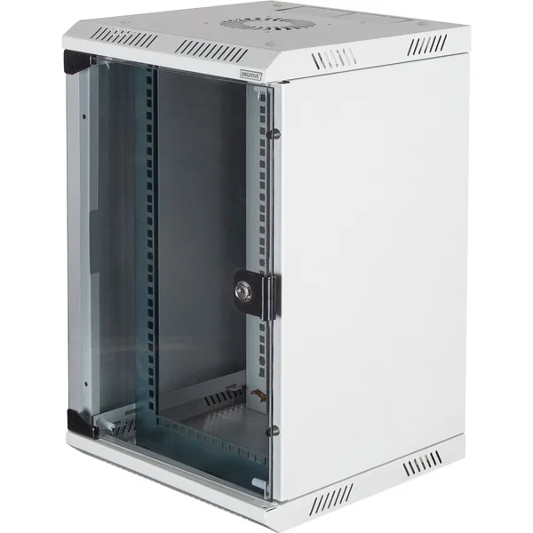 Digitus Kombi-Wandgehäuse 254 mm (10") und 482,6 (19") mm, IT-Schrank (hellgrau, 10 Höheneinheiten)