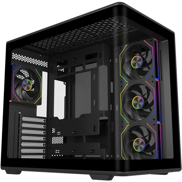 Cooler Master Elite 600 ARGB , Tower-Gehäuse (schwarz, Tempered Glass x 2)