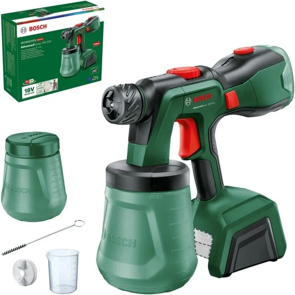Bosch Heimwerken & Garten Akku-Spritzpistole AdvancedSpray 18V-500 solo, Sprühpistole (grün, ohne Akku und Ladegerät, POWER FOR ALL ALLIANCE)