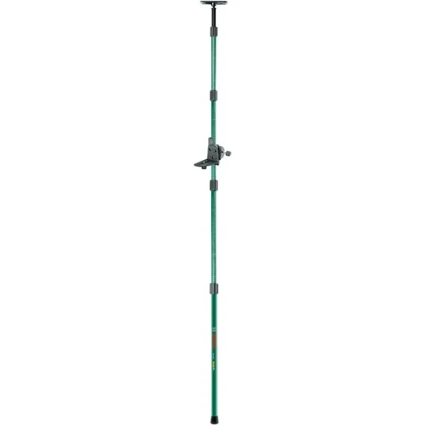 Bosch Heimwerken & Garten Teleskopstange TP 320, Halterung (schwarz/grün, für alle Nivelliergeräte mit 1/4"-Gewinde)